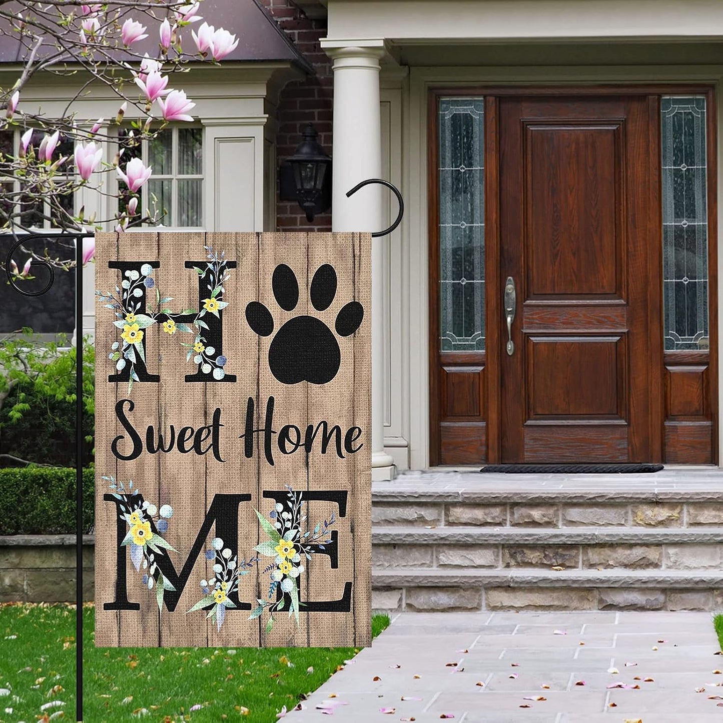 Bandera jardín doble cara 12x18" primavera verano