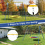 Soporte columpio metal estacas acero 550lb patio niños