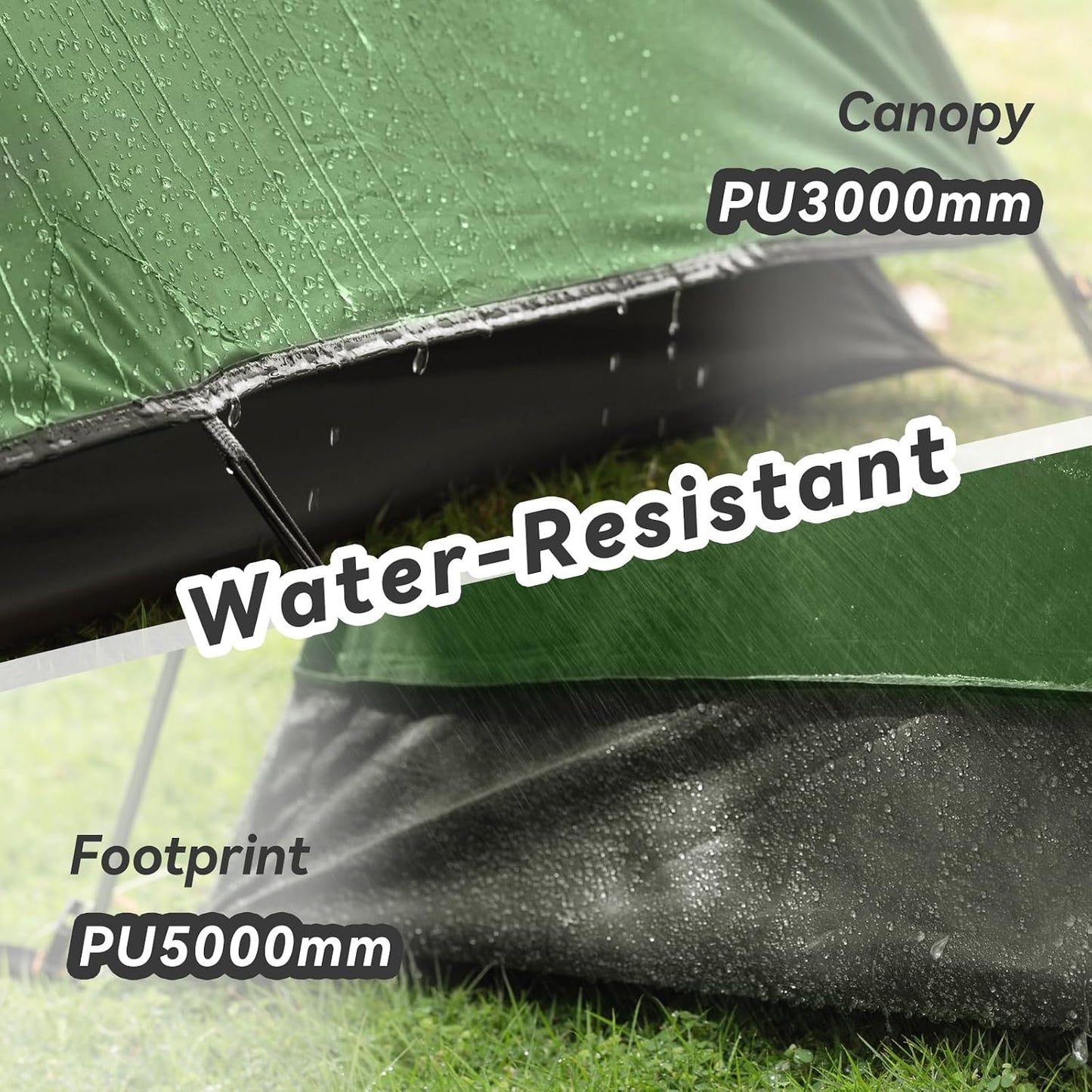 Tienda campaña 2-4 personas impermeable resistente viento