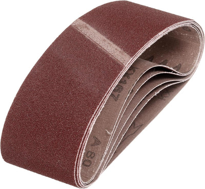Correas lijado 3x21pulg 5pzas aluminio carpintería