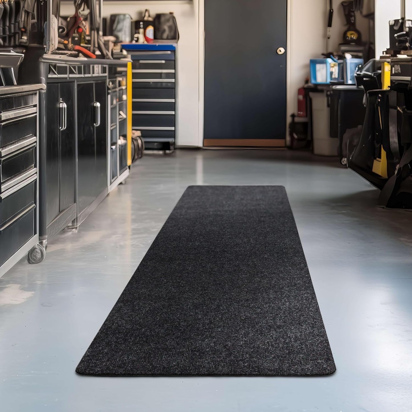 Tapete pasillo negro 3x8ft antiderrap interiores