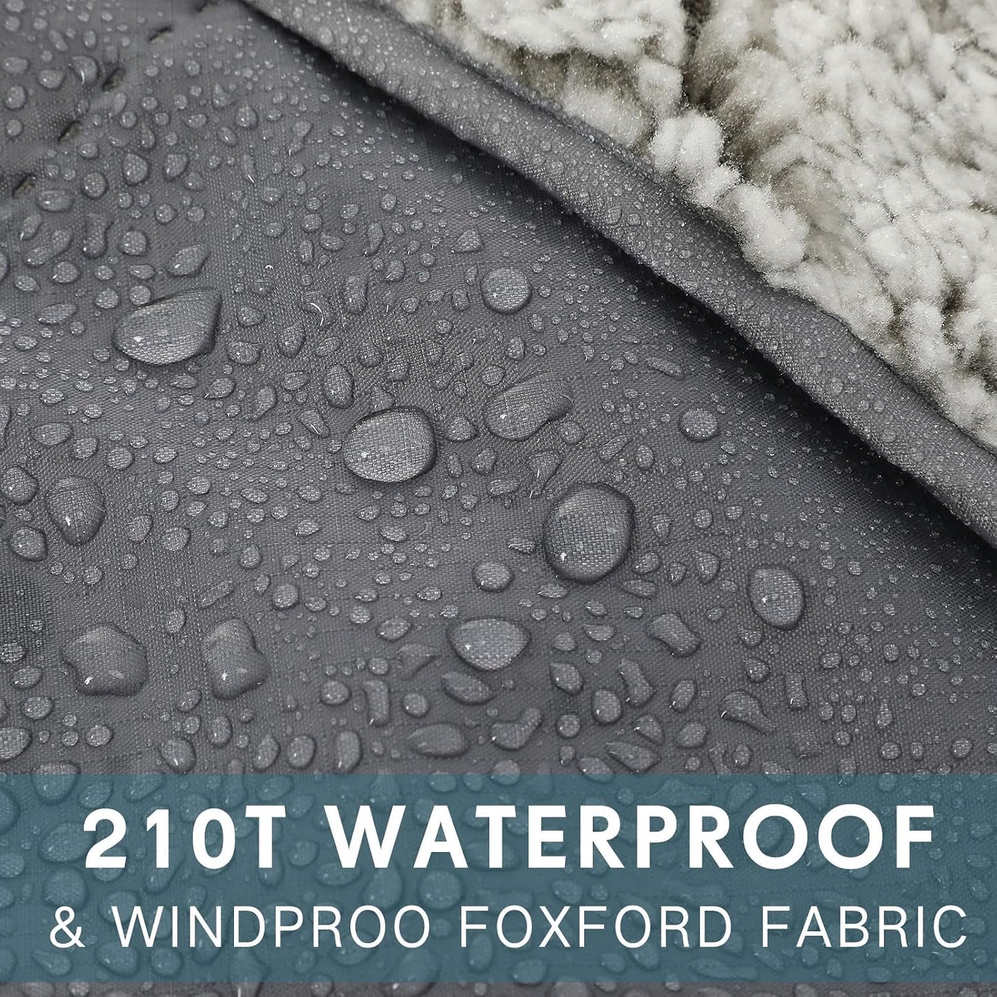 Manta exterior 78x55" acolchada impermeable plegable