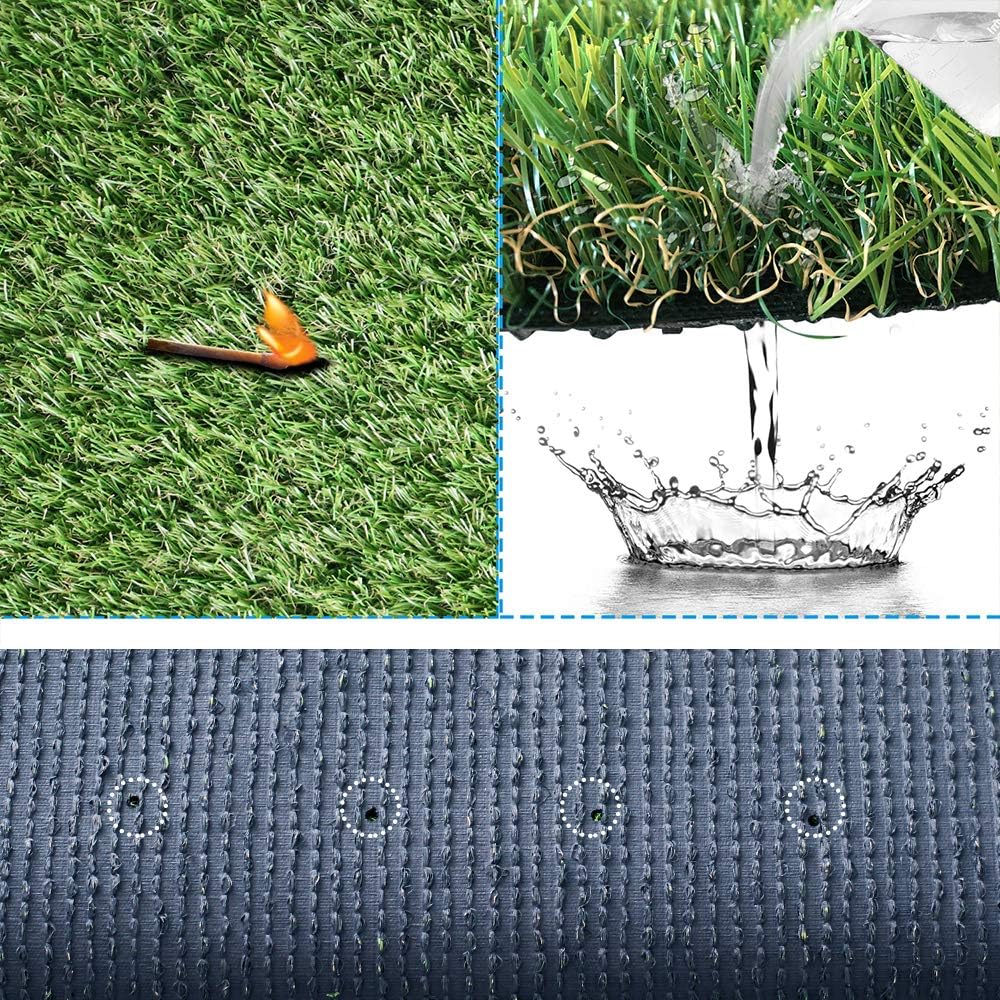 Alfombra césped artificial 4x7ft para mascotas
