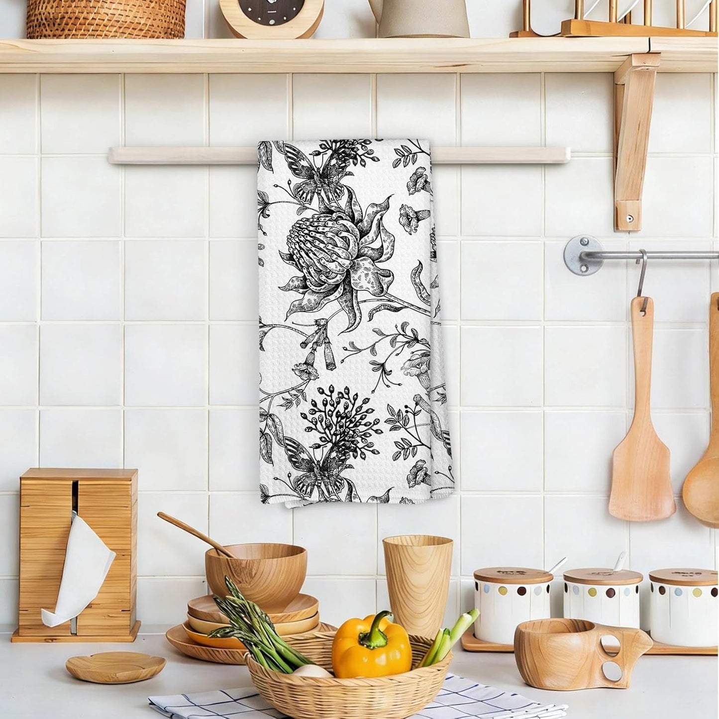 Toallas cocina y baño con motivos aves protea 16x24 pulg