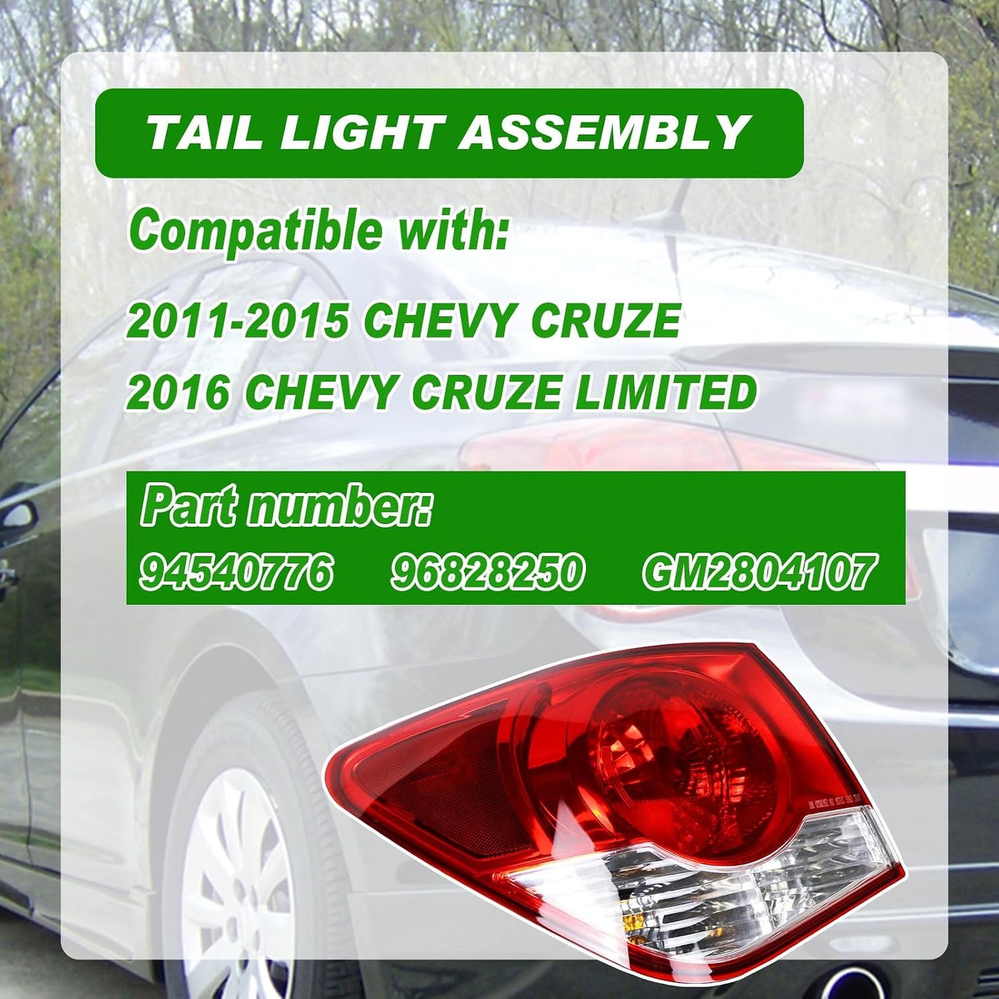 Luz trasera Chevrolet Cruze 11-16