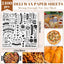 2400 Pzas Hojas Papel Encerado 30x30cm Resistentes Grasa