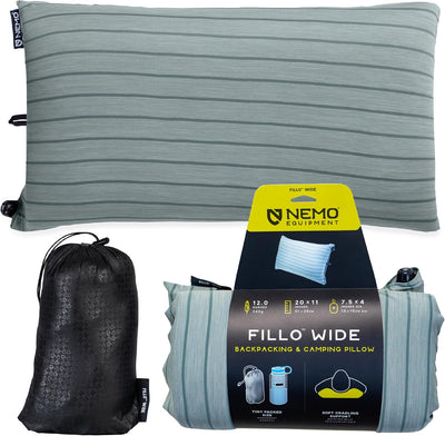 Almohada camping Fillo Silt Stripe plegable espuma aire