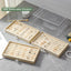 Caja organizadora anillos 3 cajones acrílico terciopelo