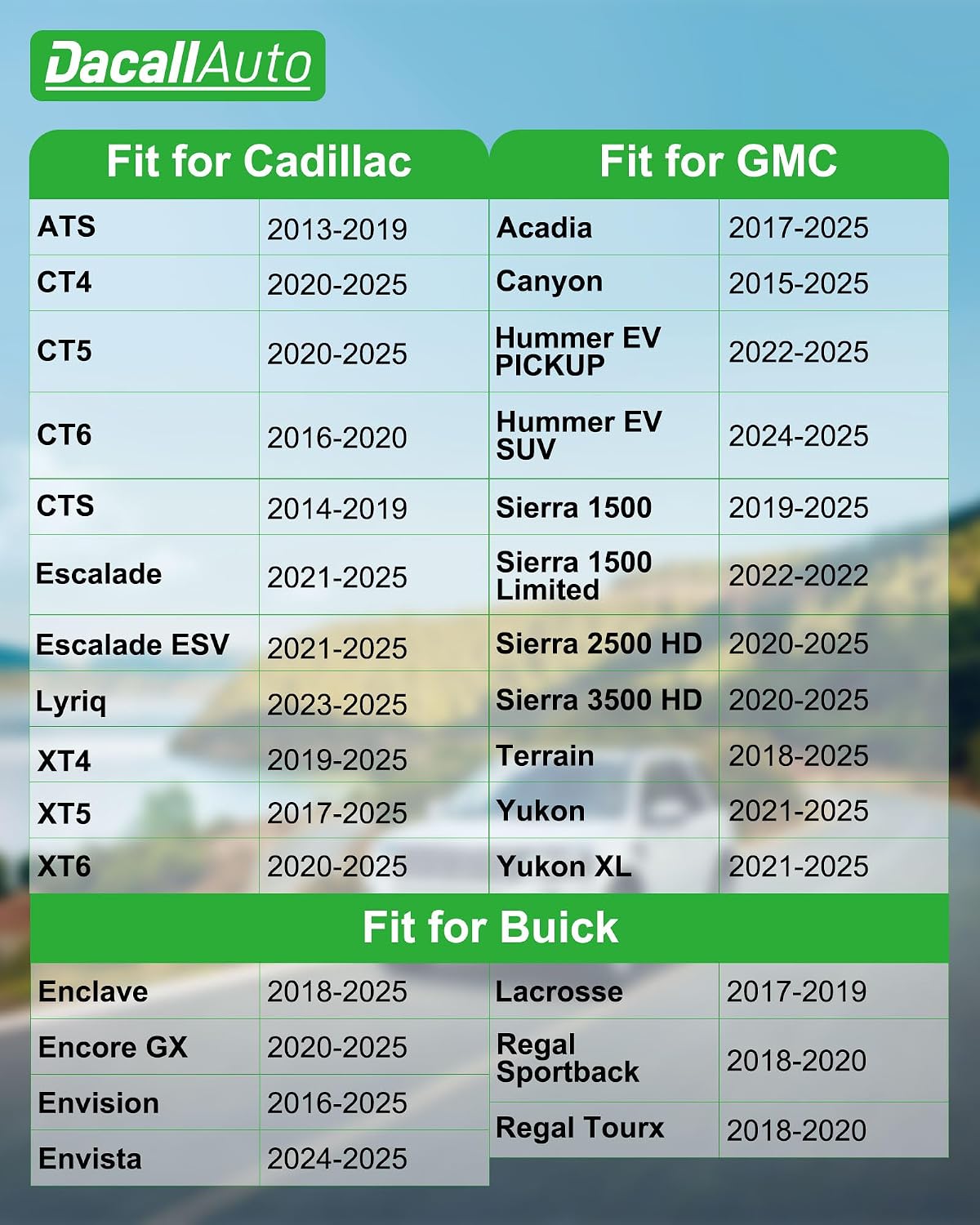 Filtro aire cabina HEPA carbón Chevrolet Buick Cadillac
