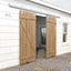 Kit herrajes puerta corrediza granero acero galvanizado 12ft