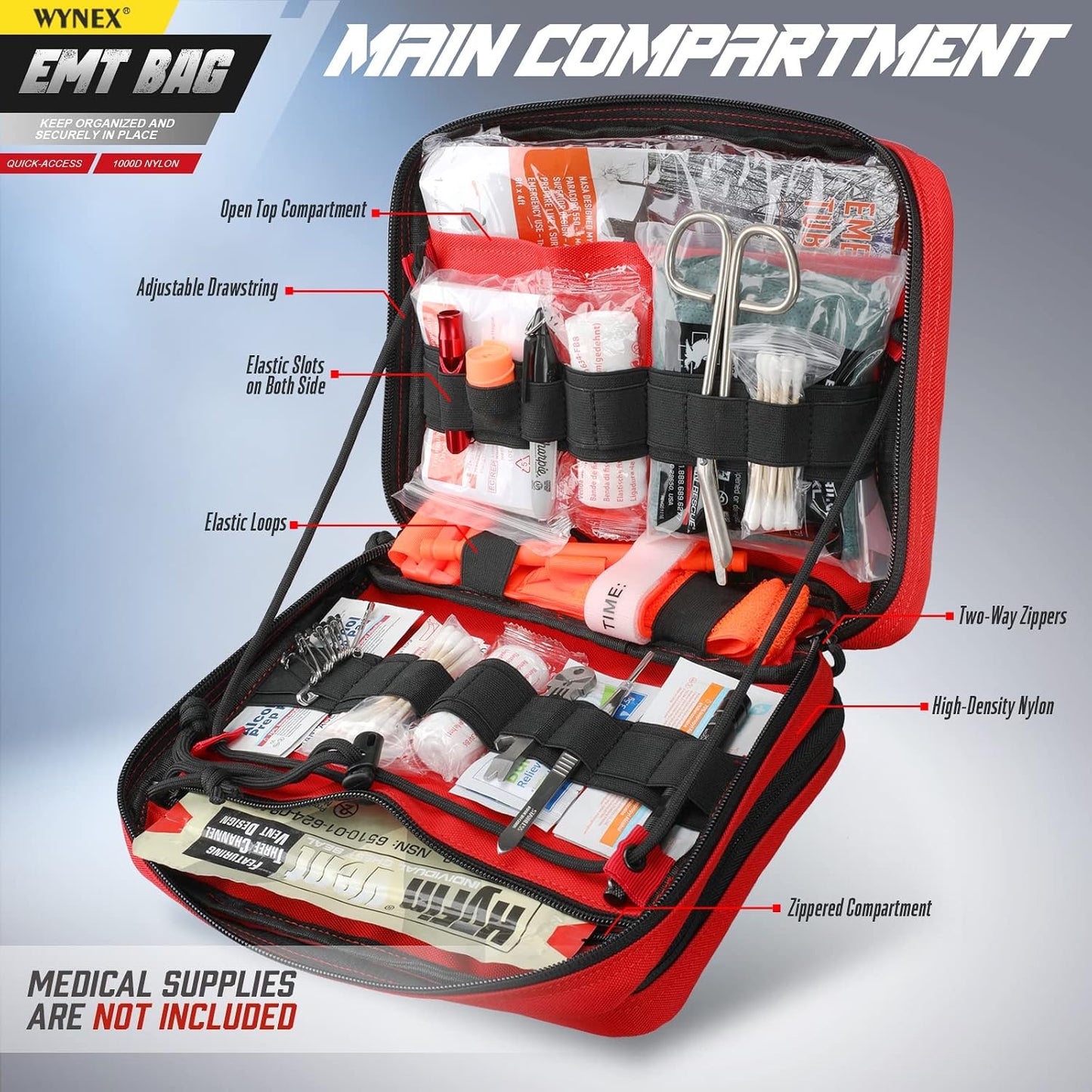 Bolsa EDC Molle con doble capa y compartimento mapa