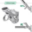Soporte poste bandera aluminio 1" plateado 2unid ajustable