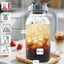 Jarra vidrio 64oz boca ancha para café, té, leche y jugos