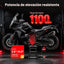 Elevador motocicleta 1100lb acero negro ajustable con