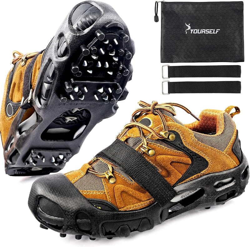 Crampones hielo 28 picos antideslizantes para senderismo