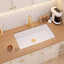 Fregadero cocina cuarzo 32x18" blanco profundo