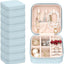 Set 8 pzas joyería viaje caja terciopelo regalo dama