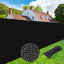 Valla privacidad 5x50ft panel 220 GSM ojales latón negro