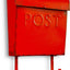 Buzón rústico exterior 13x11pulg impermeable soporte periódico