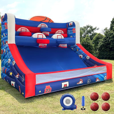 Tiro inflable baloncesto con bolas soplador para fiesta
