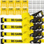 Set 4 Correas Amarre UTV 4500lb Resistencia Neumáticos