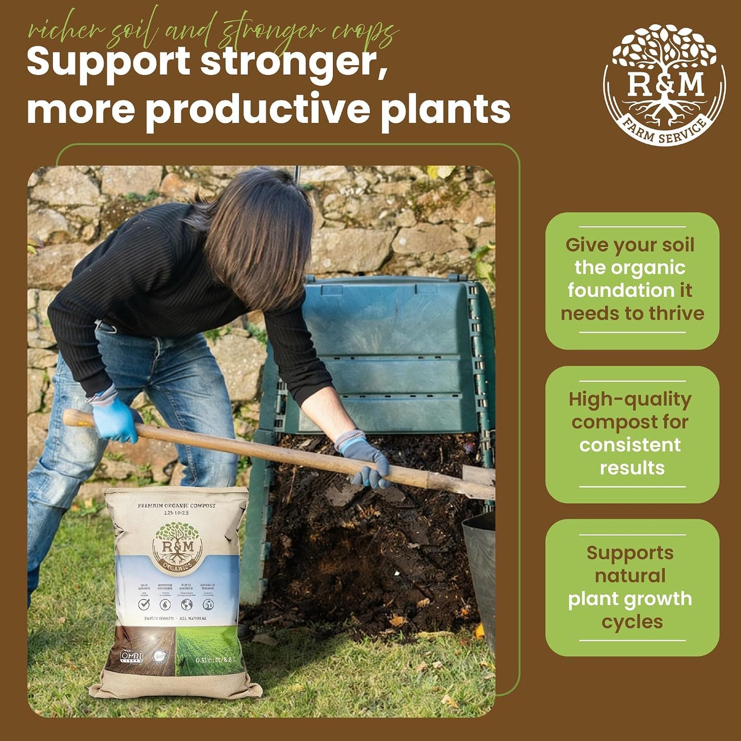 Compost orgánico premium