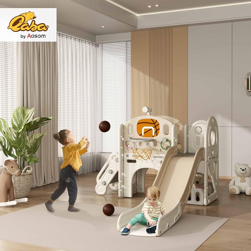 Set Toboganes 7en1 para Niños con Lanzamiento Anillos