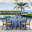 Mantel exterior poliéster impermeable 70pulg azul