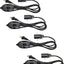 Cable repuesto lámpara sal 6ft interruptor E12 negro 4uds