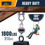 2 Pzas Perchas Acero Inox Giratorias 1800lb