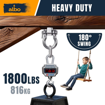 2 Pzas Perchas Acero Inox Giratorias 1800lb