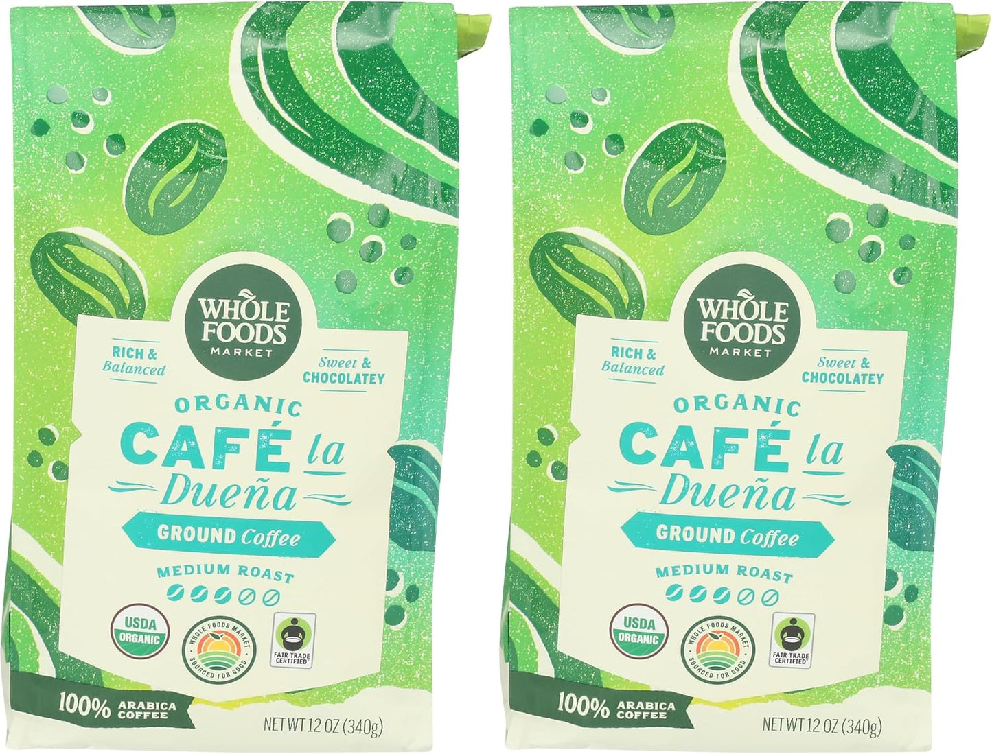 Café molido orgánico La Duena 12oz pack 2