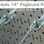 Organiz. herramientas metal galvanizado paneles negros