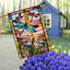 Bandera jardín libélula estilo vitral 28x40"