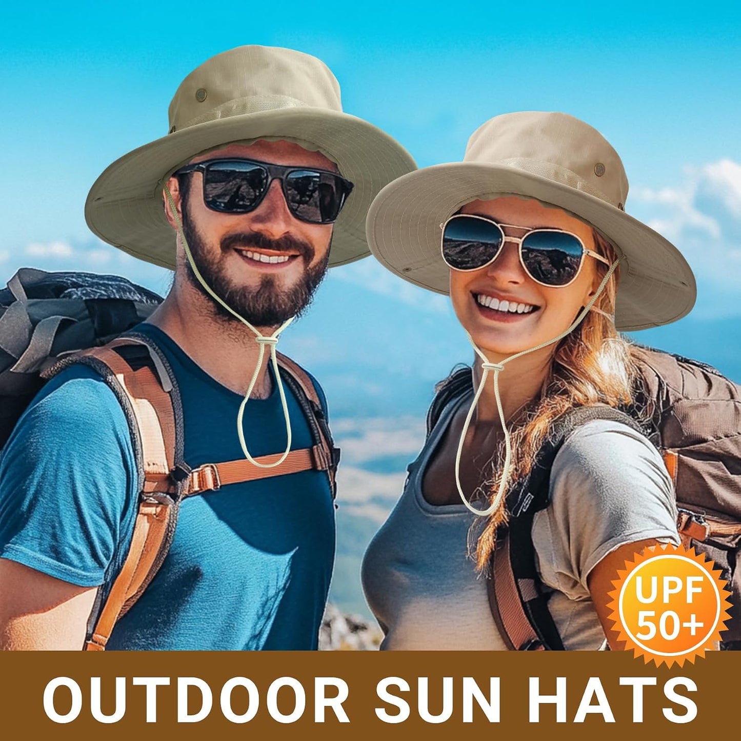 Sombrero pescador UPF 50 para hombre senderismo caza