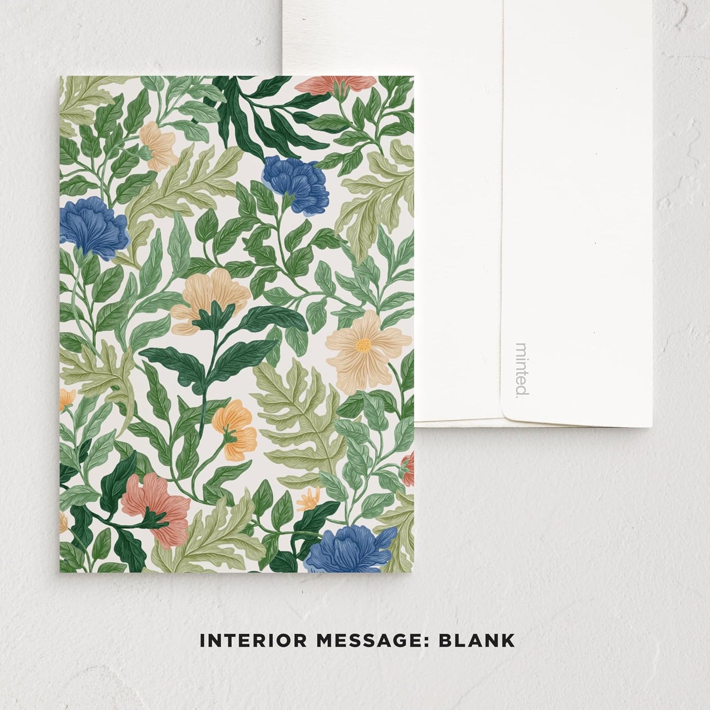 Set 5 tarjetas felicitación blancas con sobres