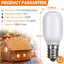 48 Pzas Bombillas LED T20 E12 0.7W 120V para Navidad