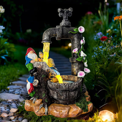 Estatuas gnomos jardín resina 10pulg decoración