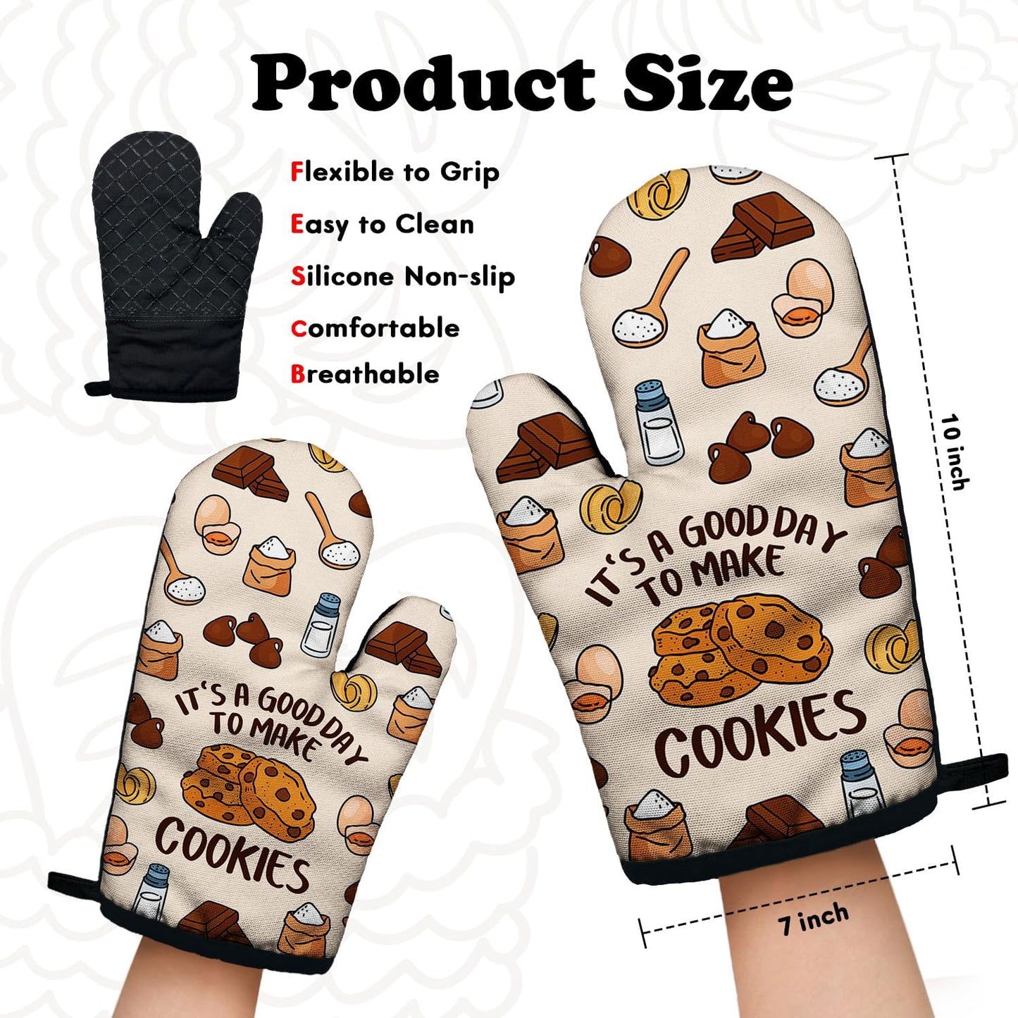 Guantes cocina silicona antideslizante juego 2