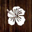 Plantilla hibisco 6" reutiliz. para pintar