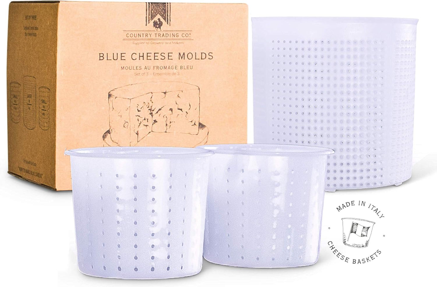 Juego 3 moldes queso para hacer gorgonzola cheddar veganos