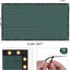 Malla resistente verde 6x50pies 100 correas valla cadena