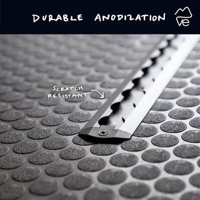 L-Track aluminio anodizado negro 48 2 Uds