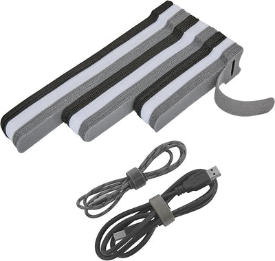 Bridas reutilizables ajustables para organizar hogar oficina 4-8