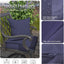 2 Fundas Almohada Decorativas Impermeables 18x18" Azul