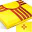 Bandera Nuevo México 3x5ft lona bordada resistente