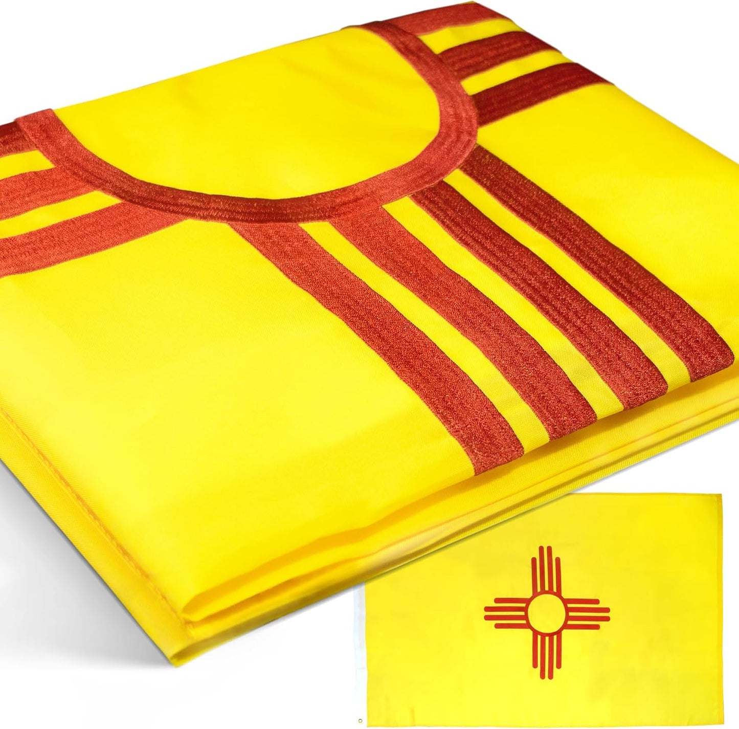 Bandera Nuevo México 3x5ft lona bordada resistente