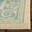 Alfombra decorativa impermeable 8x11ft color aguamarina