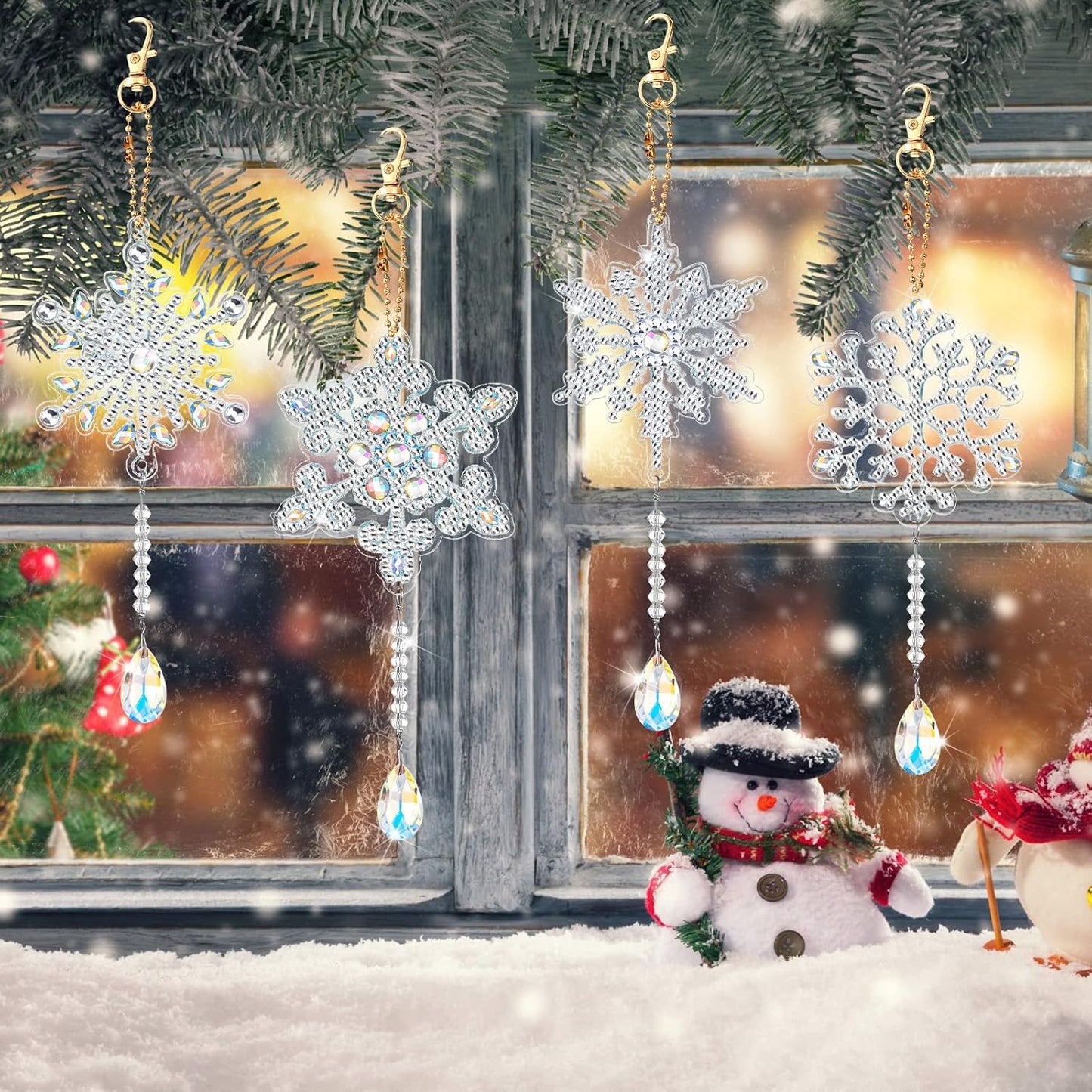 Kit pintura diamantes 5D 9.7x3" Navidad con cristales