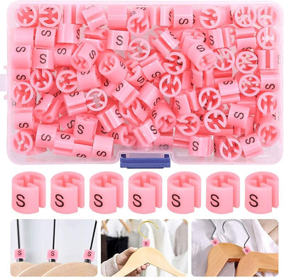 Set 150 marcadores rosados para colgar ropa con caja